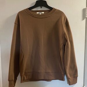 Love Women Tan‎ Crewneck Sweatshirt